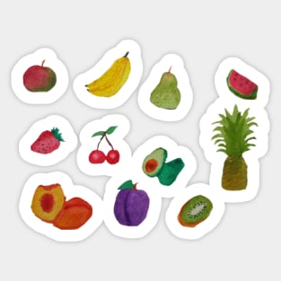 Fruits watercolor Sticker